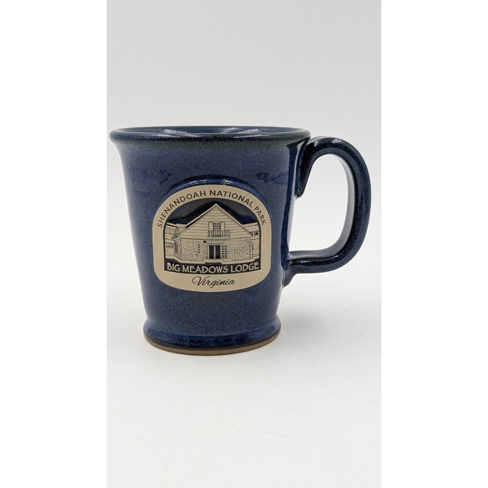 Big Meadows Lodge Mug Shenandoah Park VA Sunset Hill Stoneware USA Handmade